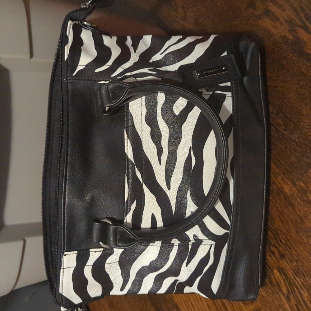 Laura Scott zebra handbag